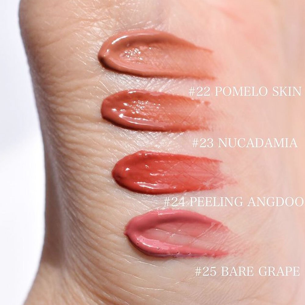 (AUTH, CÓ TEM HIDDEN TAG] Son Kem Bóng Hàn Quốc Romand Juicy Lasting Tint 23 Nucadamia Màu Cam Đào