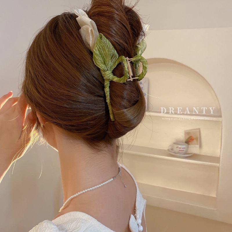 Kẹp Tóc Hình Hoa Tulip / Cá Mập Cỡ Nhỏ Thời Trang Ngọt Ngào Dễ Phối Đồ Cho Nữ