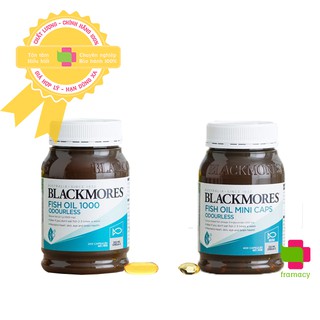 Viên uống dầu cá không mùi Blackmores Fish Oil Odourless, Úc (400 viên) bổ trợ sức khỏe tim mạch mắt não mọi lứa tuổi