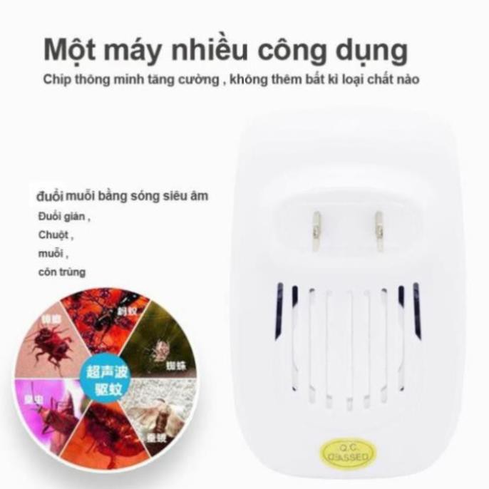 Máy Xua Đuổi Chuột, Muỗi, Gián, Kiến, Côn trùng bằng sóng siêu âm Pest Reject