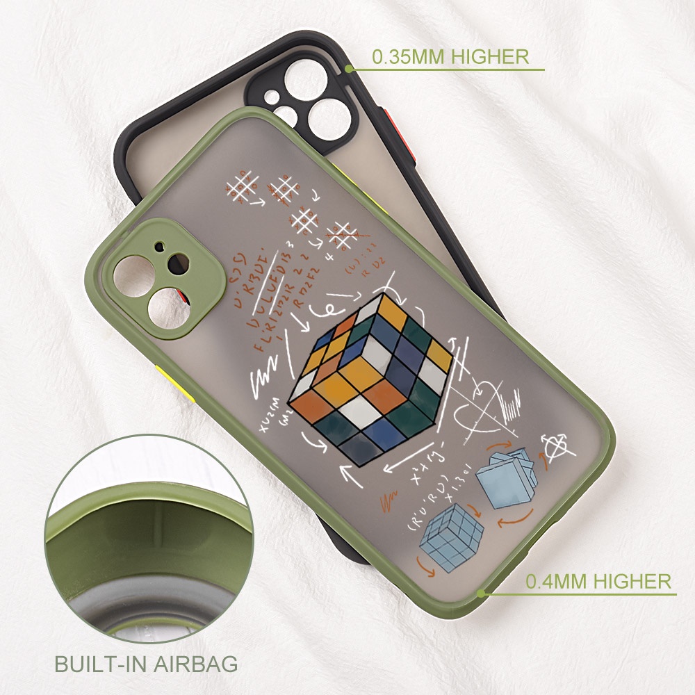 Ốp Điện Thoại Hình Rubik Cho Oppo A15 A16 A54 F9 A3S F11 Reno 4 5 Pro Plus 4F Realme C12