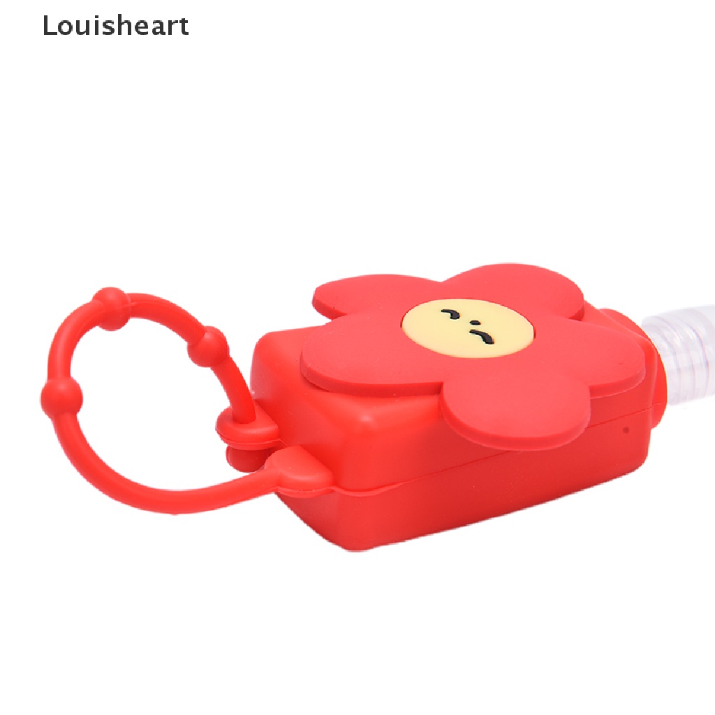 Louisheart Cute Cartoon Food Silicone Hand Sanitizer Pocketable Holder With Empty Bottle TFG