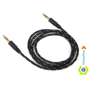 Dây Kết Nối Âm Thanh Loa Với Điện Thoại Jack 3.5MM 2 Đầu 1 Mét