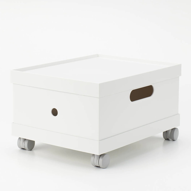 Muji Nắp Hộp Nhựa Đựng Hồ Sơ W25Cm  - Xám Trắng