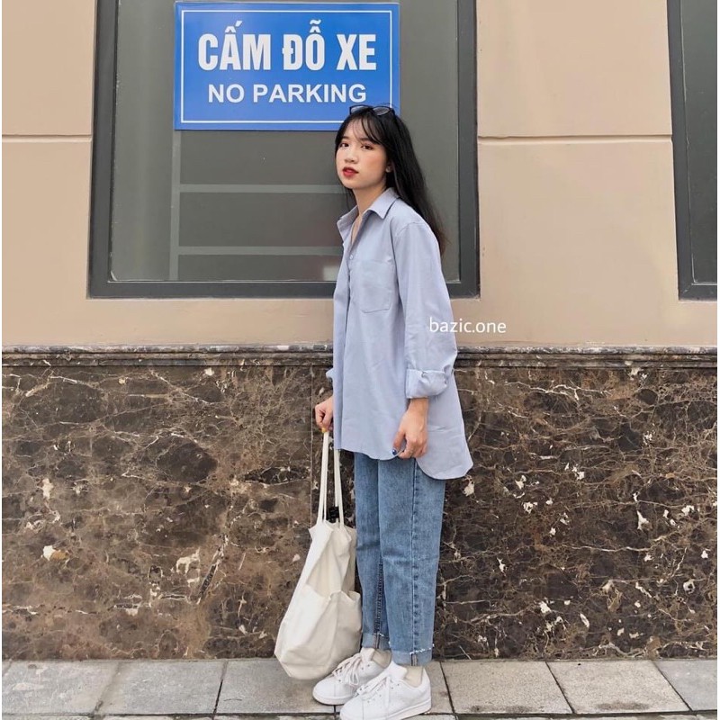 Sơmi thô kaki hàng đẹp Form rộng🍓