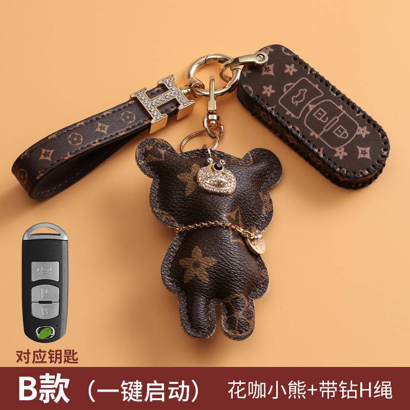 Bao da bảo vệ chìa khóa xe hơi 6 họa tiết thời trang cho MAZDA CX4 CX5