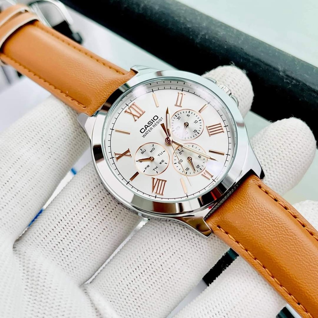 Đồng hồ nữ dây da chính hãng CASIO LTP-V300L-7A2UDF