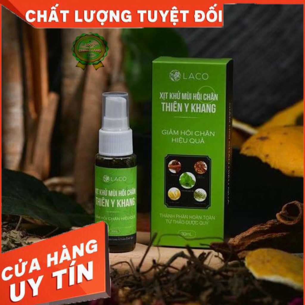 GIÁ TỐT SHOPEE. XỊT KHỬ MÙI HÔI CHÂN THIÊN Y KHANG. HƯƠNG THẢO DƯỢC TRÀM TRÀ