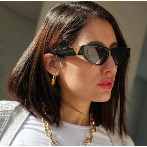 Kính Mát Hình Mèo Chống Tia UV400 Kiểu Dáng Sang Trọng Dành Cho Nữ
