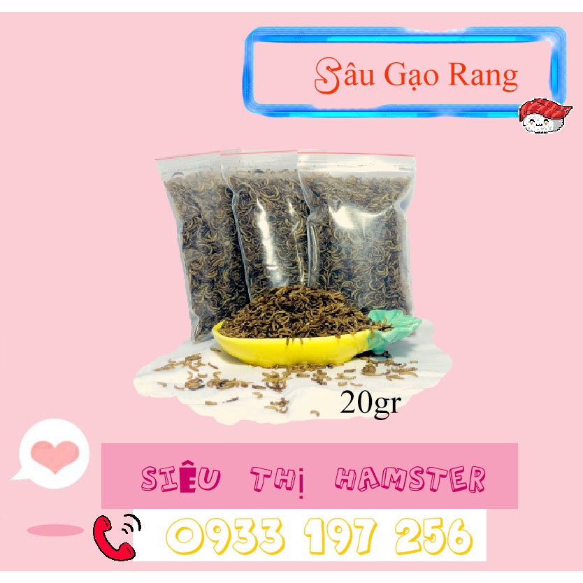 Sâu Gạo Rang-Thức Ăn Hamster Chỉ 15k-Đồ Ăn Cho Hamster Bổ Sung Đạm