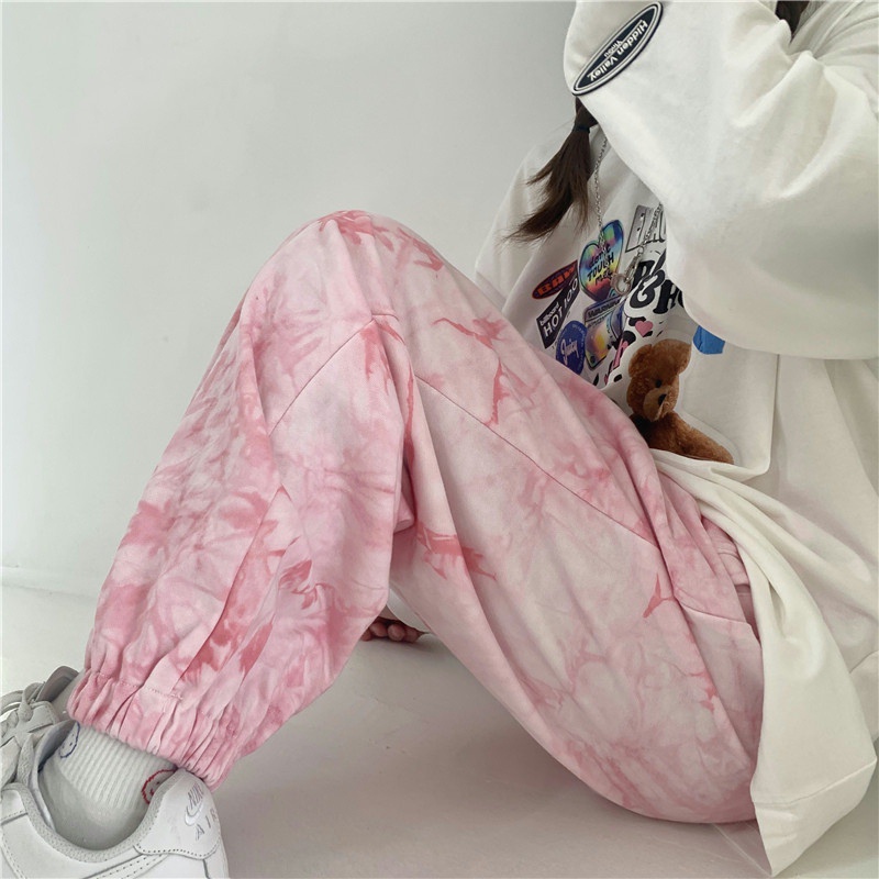 Quần ống rộng nhuộm màu độc đáo thời trang tùy chọn kích thước