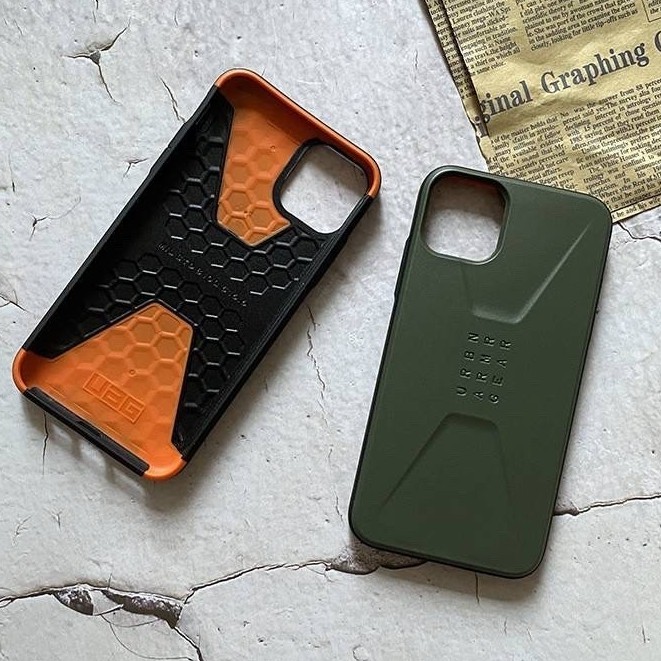 Ốp lưng chống sốc UAG Civilian cho iPhone 12 mini, 12, 12 Pro, 12 Pro Max, 11, 11 Pro, 11 Pro Max, Xs Max, X, XS cực đẹp