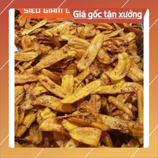 500g chuối sấy mè gừng loại 1 giòn tan