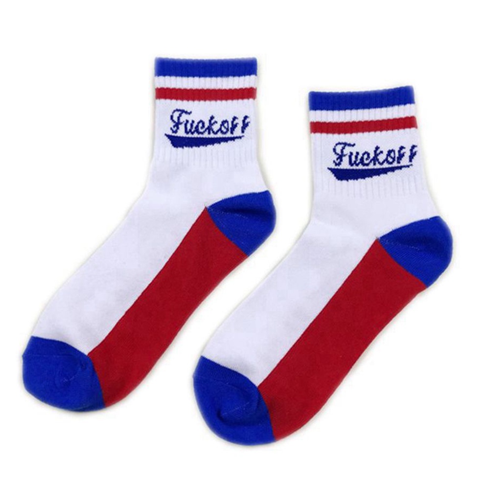 Vớ cotton họa tiết sọc ngang đơn giản tiện dụng dành cho cả nam và nữ