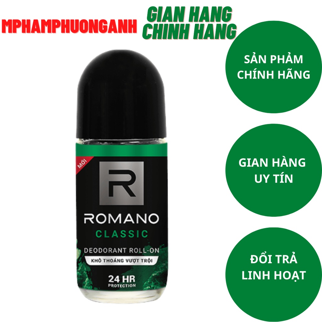 Lăn khử mùi Romano Classic 50ml