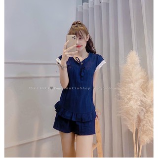Bộ đũi Cộc Viền Bèo Pha Ren
