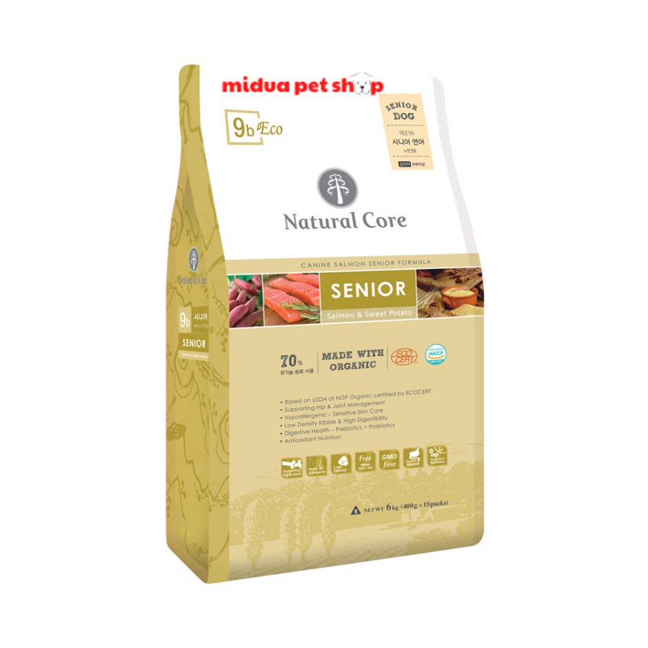 [Kèm deal 0Đ] 1kg Thức ăn cho chó già Natural core