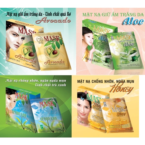 Mặt nạ Bạch Liên (hộp 10 miếng x30g)