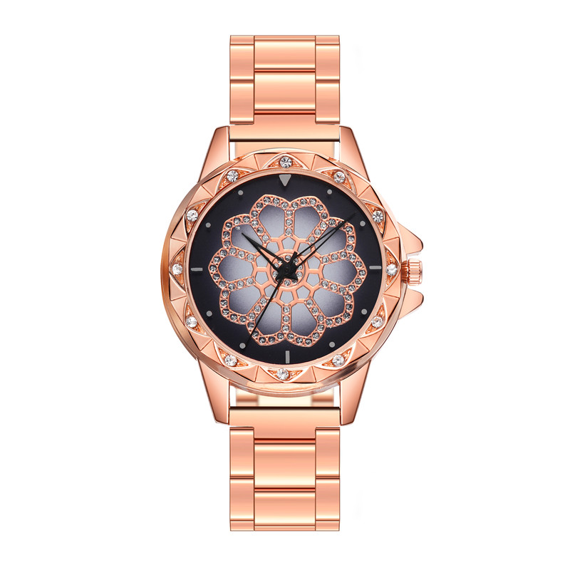 ZOLFA Fashion Rhinestone Ladies Quartz Watch Dress Watch Luxury Rose Gold Stainless Steel Womens Watches Gift Đồng hồ nữ