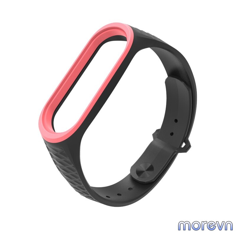 Dây đeo silicon thể thao vân kim cương Mi band 3, mi band 4 chính hãng Mijobs - dây đeo thay thế miband 3/4 (Mijobs)