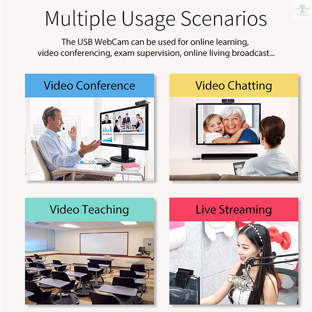 Webcam full hd 1080p kèm micrô tiện dụng chất lượng cao | BigBuy360 - bigbuy360.vn
