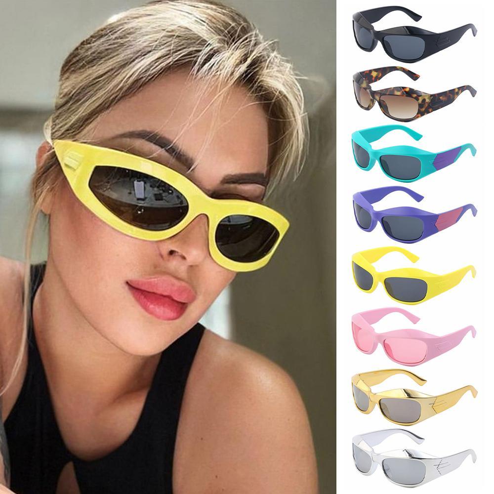 Kính Râm Tròng Dày Oversize Y2K Dùng Lái Xe