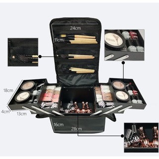 Cốp Vải 2 Tầng 4 Khay Cỡ Trung Đủ Màu