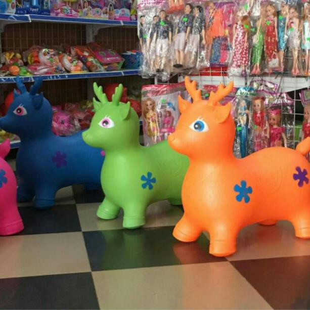 Thú nhún caosu bơm hơi loại to đại kèm bơm 2chiều