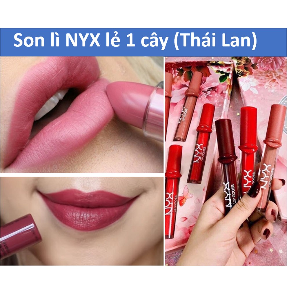 (lẻ 1 cây) Son lì chính hãng NYX (hàng Thái Lan) đủ màu