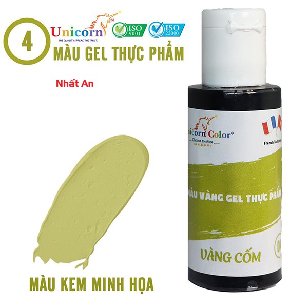 Màu gel thực phẩm Vàng cốm 28gr Unicorn