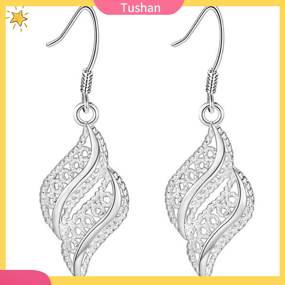 Đôi Khuyên Tai Bằng Hợp Kim Kiểu Dáng Hình Học Thời Trang Cho Bạn Nữ