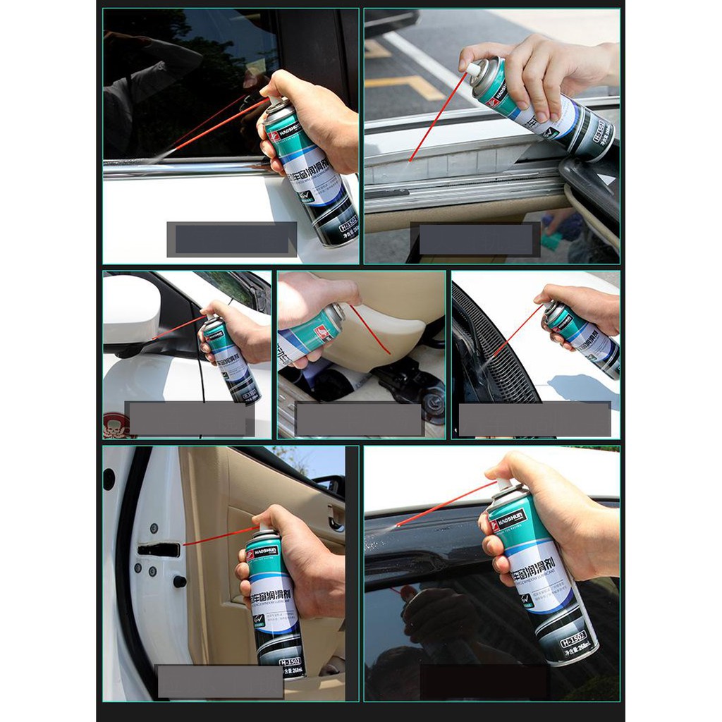 Chống kẹt kính cửa sổ làm mới bôi trơn bảo dưỡng cao su kim loại Haoshun Electric Vehicle Window Lubricant