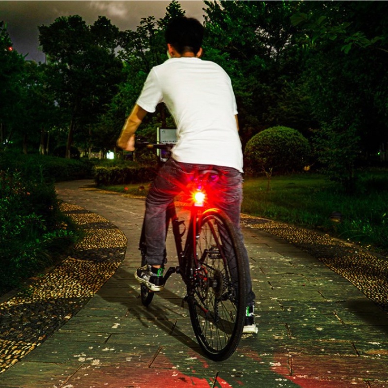 Đèn Led Cảnh Báo An Toàn Gắn Trước Và Sau Xe Đạp Chống Thấm Nước