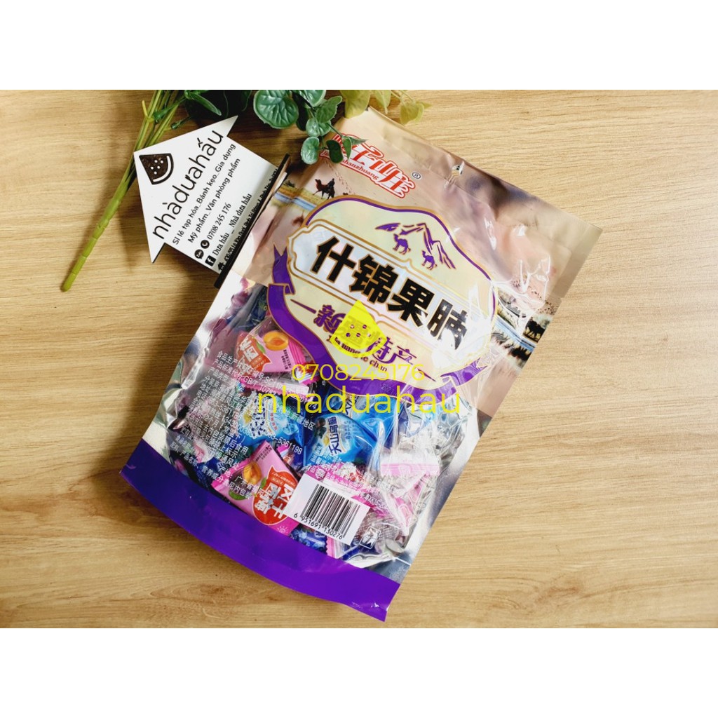 Một gói xí muội ô mai mix đủ vị cherry việt quất đào mận dưa lưới nho ...trái cây đủ vị Hongkong gói 408g