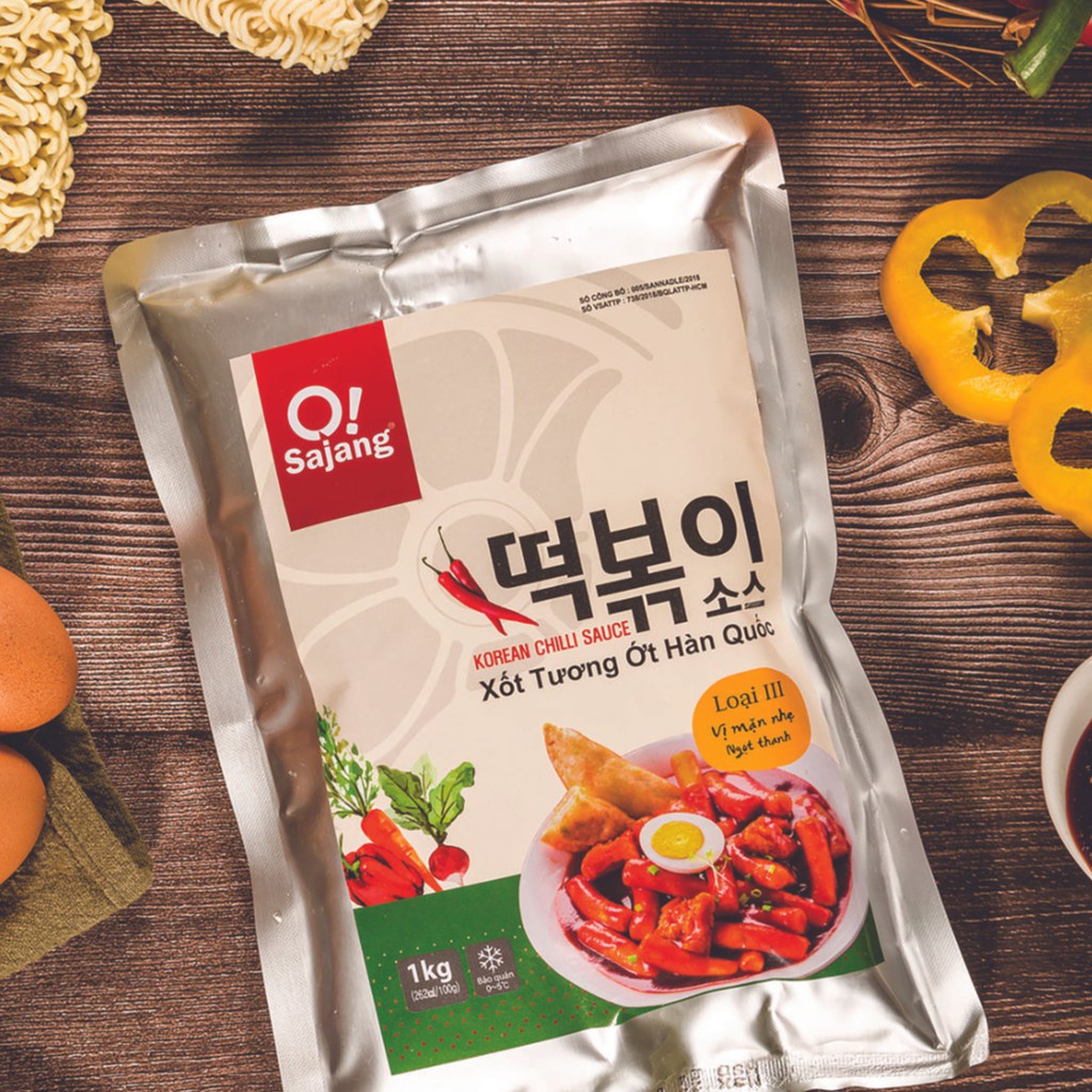 Sốt tương ớt Hàn Quốc nấu bánh gạo Tokbokki O! Sajang 100g