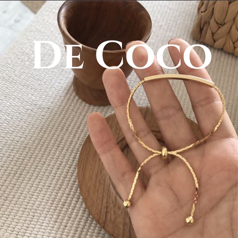 Vòng tay nữ, lắc tay gold bar De Coco decoco.accessories