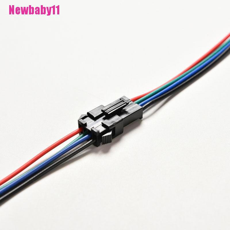 Set 20 Đầu Nối Male &amp; Female 4 Pin Có Dây Cho Đèn Led RGB 5050 / 3528