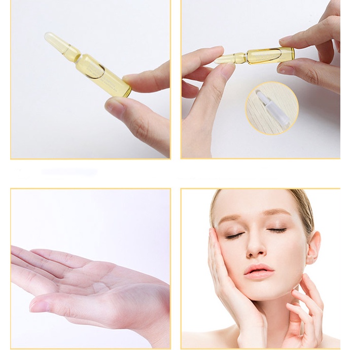 Set 7 Ống Tinh Chất Serum Làm Trắng Da Mặt Hyaluronic Acid Images Chống Lão Hóa, Se Khít Lỗ Chân Lông MS6048