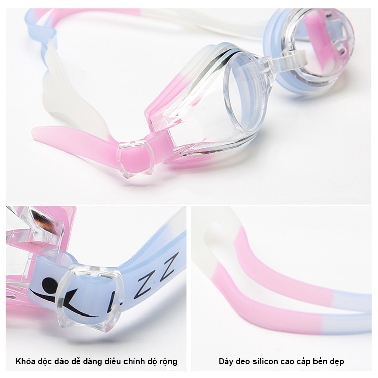 [TẶNG SET BỊT TAI KẸP MŨI] Kính bơi người lớn &amp; trẻ em LZZ Cao Cấp Chính Hãng LZ-913