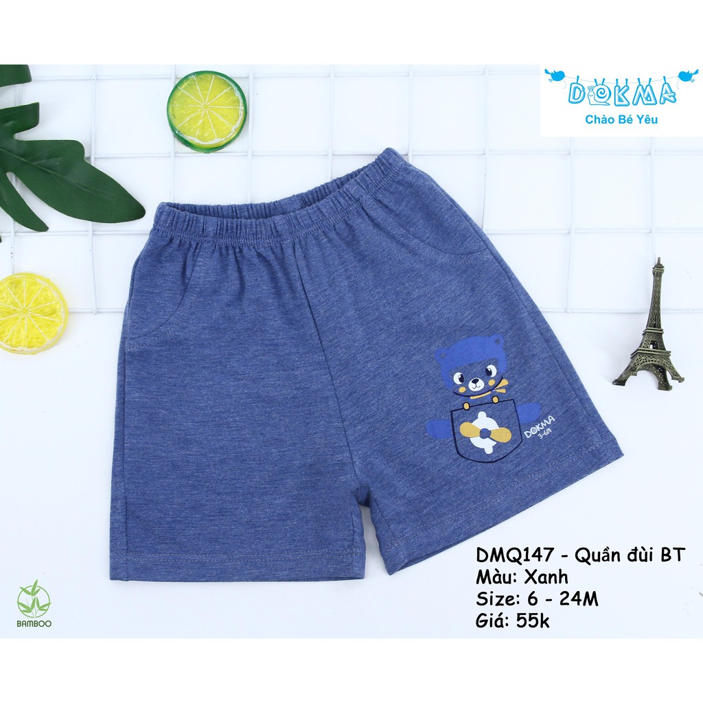Dokma quần đùi bé trai 6-24m DMQ147
