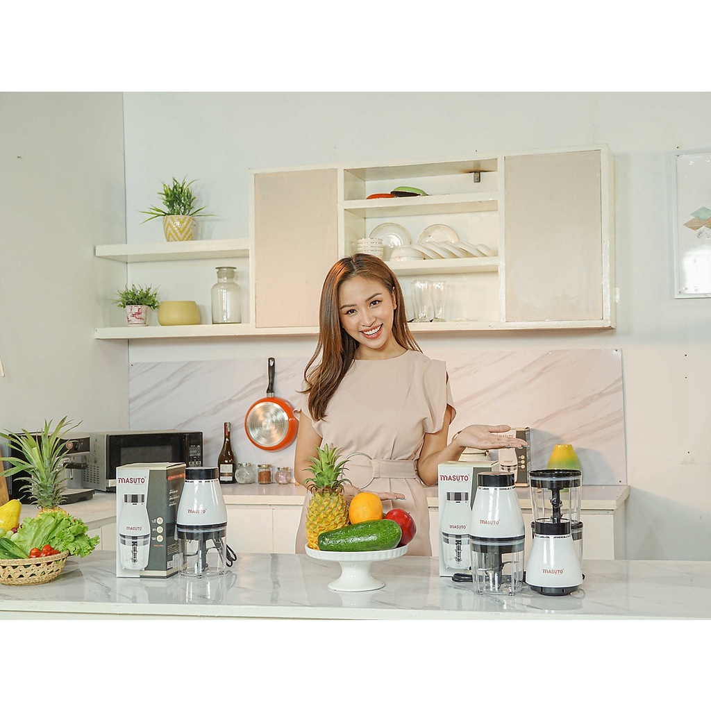 Máy Xay Thịt Đa Năng Masuto Chất Lượng Cao Công nghệ Nhật Bản - Hàng Chính Hãng