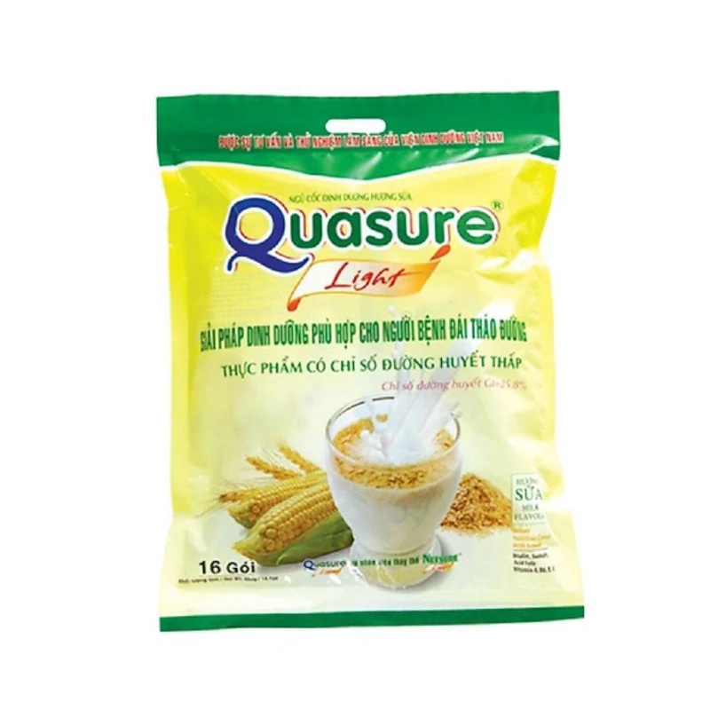 [DATE MỚI] CHÍNH HÃNG - BỘT NGŨ CỐC QUASURE LIGHT BIBICA - DÀNH CHO NGƯỜI TIỂU ĐƯỜNG, 400G/16 GÓI x 