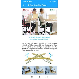 Kê chân văn phòng thư giãn Foot Zone Relax