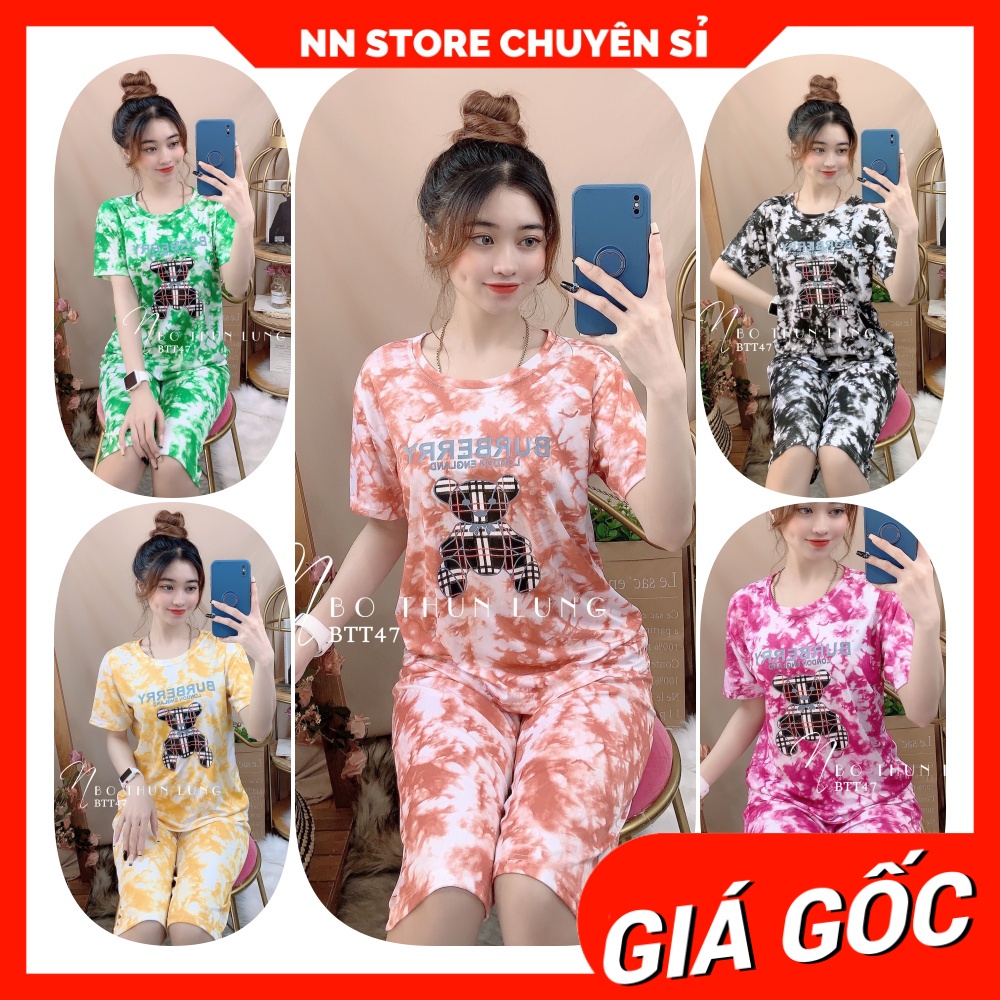 Đồ bộ thun lửng in hình BTT47 ⚡Ảnh thật⚡ Đồ bộ nữ ⚡ Đồ bộ mặc nhà