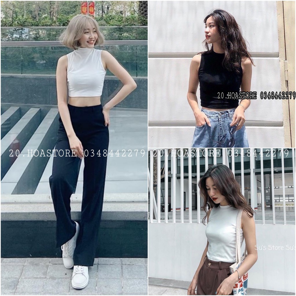 [Mã FAMAYWA giảm 10K đơn 50K] ÁO CROPTOP BA LỖ NGƯỢC ULZZANG BASIC