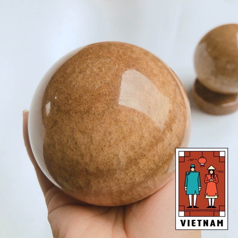 CẦU BI ĐÁ PHONG THUỶ ĐƯỜNG KÍNH 9 CM