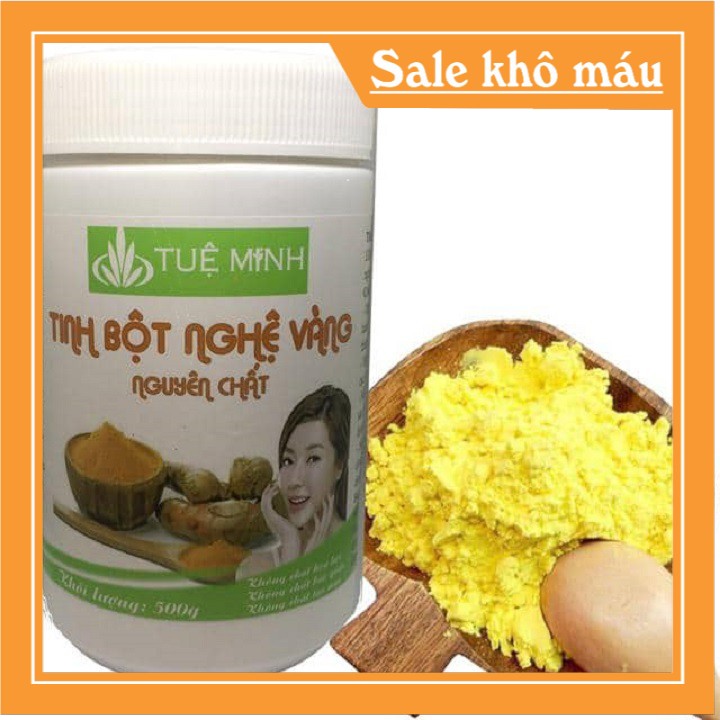 RẺ NHẤT SHOPEE] 0,5kg Tinh Bột Nghệ Đỏ TUỆ MINH Nguyên Chất 100% Hàng Pha Đền Bù 300%