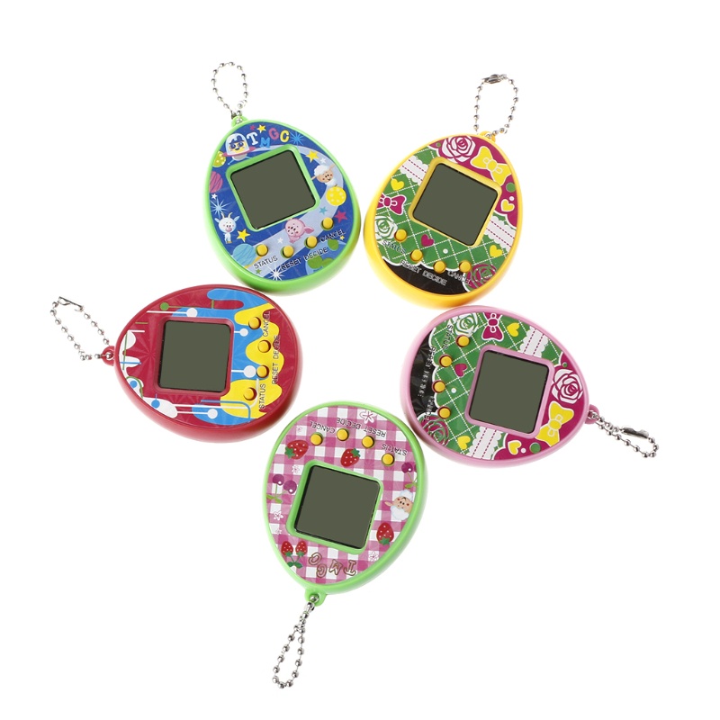 Máy chơi game điện tử nuôi thú ảo màn hình LCD kèm móc khóa