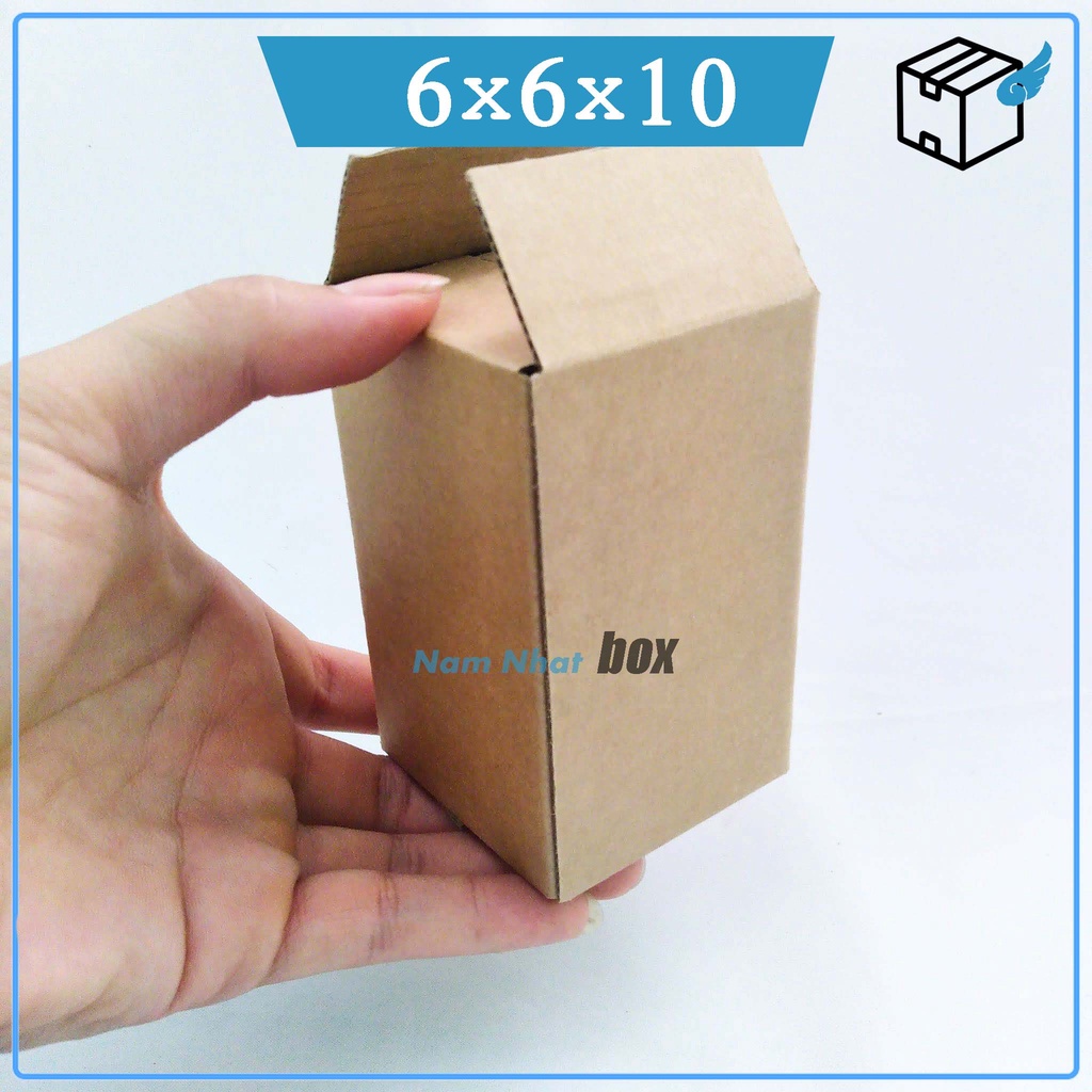 Hộp đóng hàng carton 6x6x10cm, hộp gói hàng nhỏ - NamNhat Box