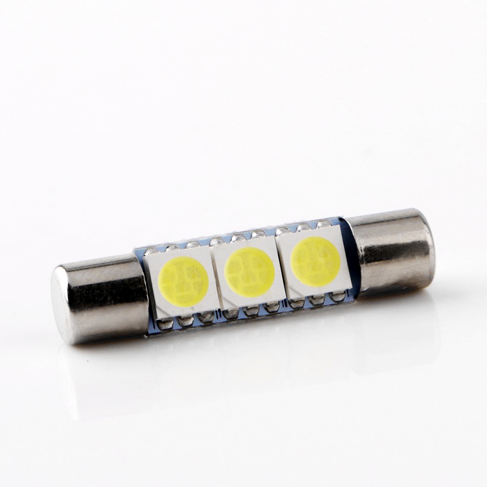 Đèn led 3 bóng 28mm 31mm C5W 5050 3SMD chuyên dùng trang trí nội thất xe hơi